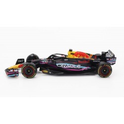Red Bull RB19 with driver and showcase 1 Max Verstappen F1 Winner Miami 2023 Bburago BU28030-V-MIAMI