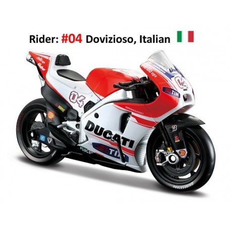 Ducati Desmosedici 4 Andrea Dovizioso Moto GP 2015 Maisto 31588-04
