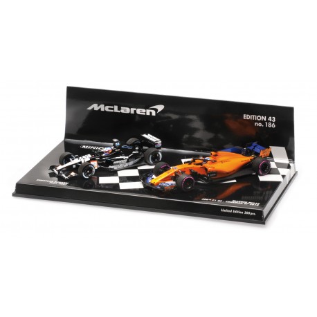 2 car set Minardi PS01 2001 McLaren Renault MCL33 Canada 2018 Fernando Alonso Minichamps 412180114